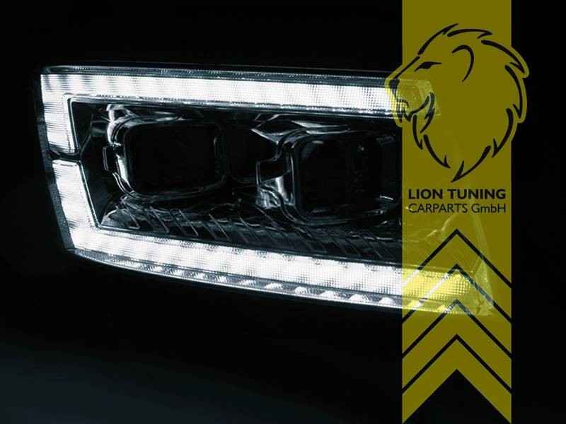 LT Pair LED DRL Halo Lightbar Headlights VW Crafter 2 SY 2016+ chrome LHD