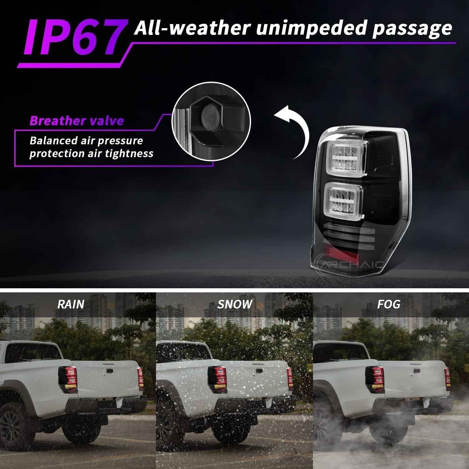 AC Pair Seq LED DRL Rear lights Tail Lamps Mitsubishi L200 Pickup 6 KL6T 19-24