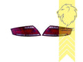 LT Pair LED DRL Lightbar Rear Lights Tail Lamps Audi TT 8J 06-14 red clear LHD