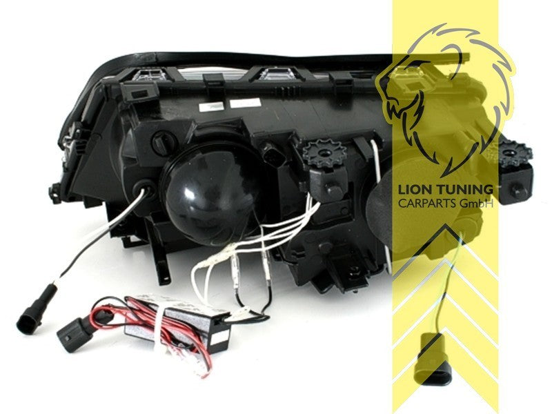 LTG Aftermarket CCFL Angel Eyes Headlights for BMW E46 Sedan Touring FL 01+ LHD