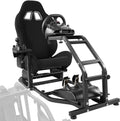LUXE Driving Sim Racing Wheel Frame + Bucket Seat For Wheel & Pedals + Shifter