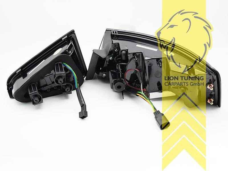 LTG Pair LED Rear Lights Lamps Audi A5 8T 8F Coupe Cabrio SB 11-16 Black LHD