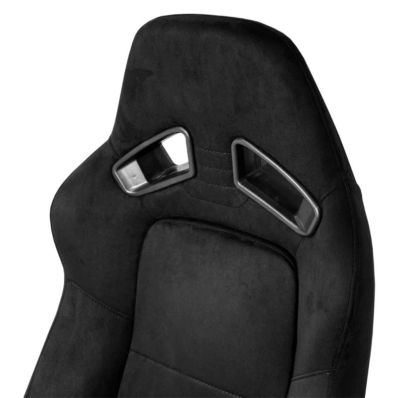 ATST x1 LH Luxe Universal Bucket Seat Black Alcantara Suede Edition + slides