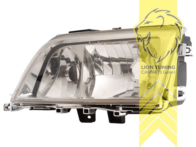 LTG Pair DEPO Halogen Headlights Mercedes W202 sedan S202 estate 93-01 chrom LHD