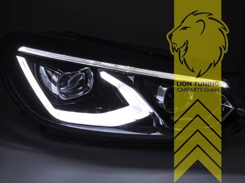 LT Pair Full LED DRL Lightbar Headlights VW Golf 6 08+ sedan convertible variant LHD