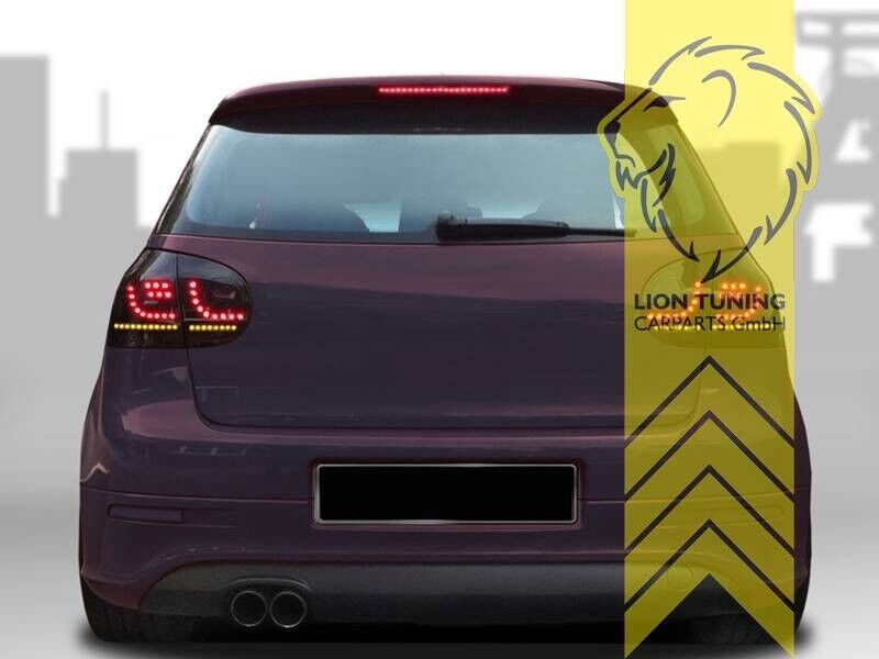 LT Pair LED DRL Rear Lights Tail Lamps VW Golf 5 1K1 03-09 black smoke LHD