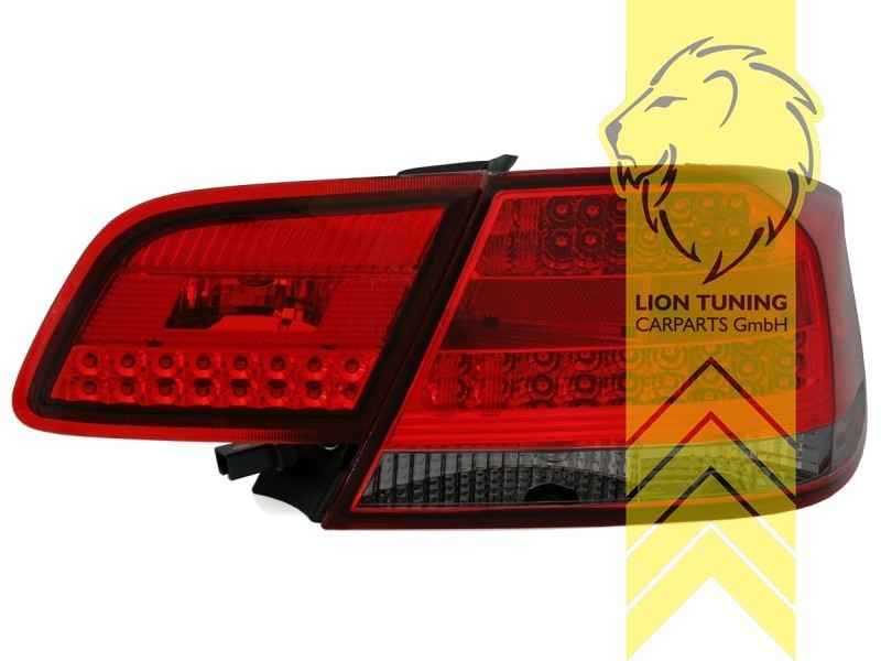 LTG Pair LED Rear Lights Lamps BMW E92 M3 E93 GTS Coupe 06-13 red black LHD