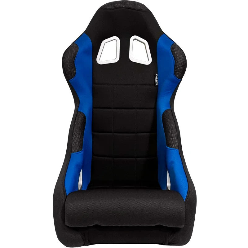 ATST x1 Fixed Back Drift Track Bucket Seat Black Blue Car Van Bus Sim + slides