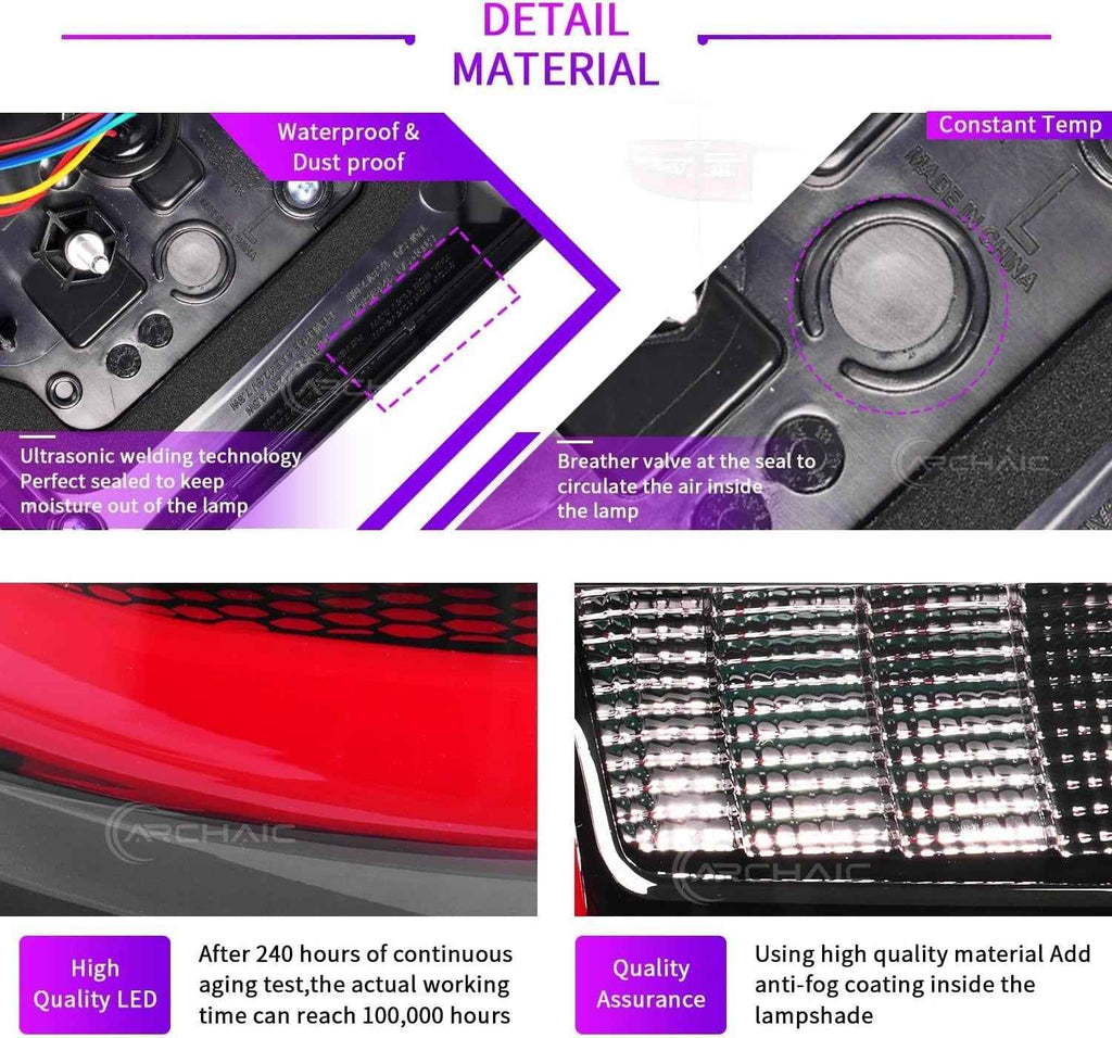 AC Pair Seq Anim LED DRL Rear lights LAND ROVER DISCOVERY SPORT L550 19-22