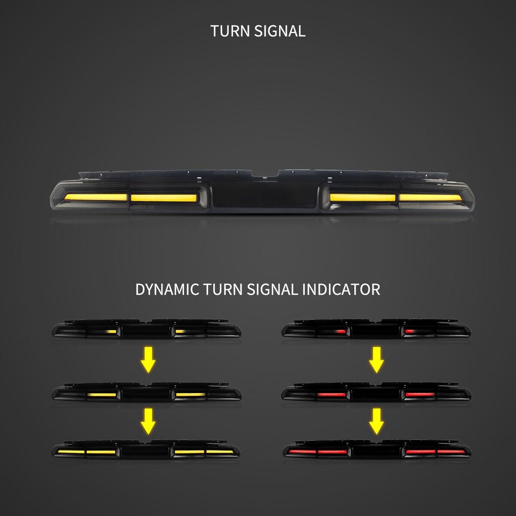 VLAND 08-14 Dodge Challenger 3 MK3 LC Dynamic Lightbar LED DRL Rear Lights