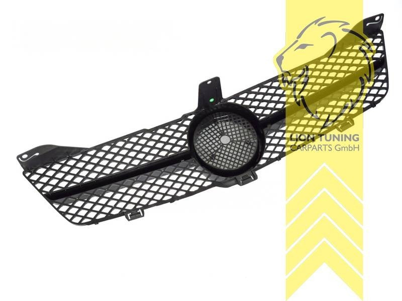 LTG radiator bumper grille Mercedes CLS C219 Facelift 06-10 glossy black ABS