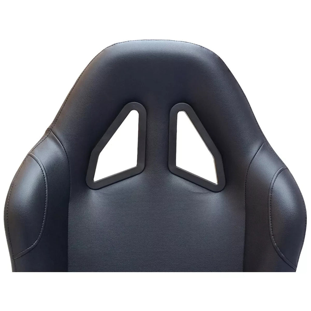 FKA LUXE Driving Game Sim Racing Simulator Frame + Folding Seat + Mat Black