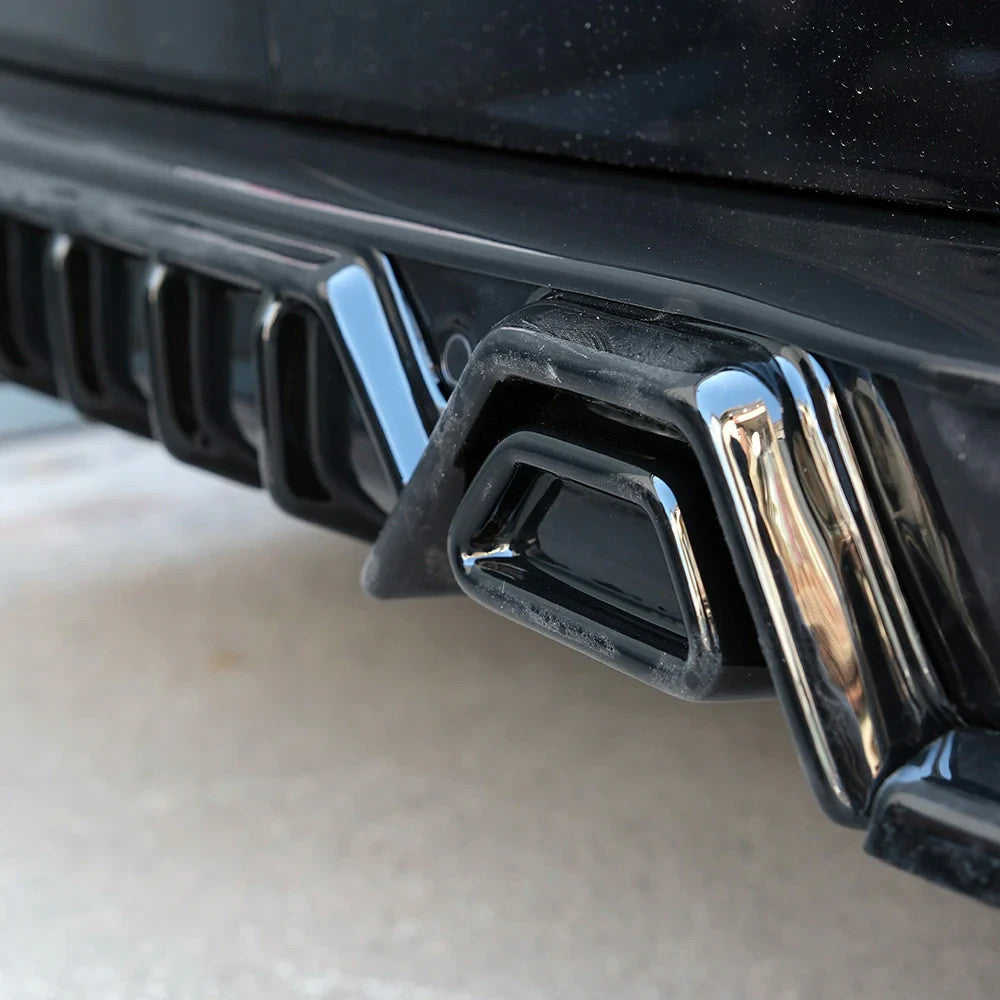 OW Rear Diffusor Diffuser VW Transporter T7 24+ Transit Custom 2 ABS Gloss Black