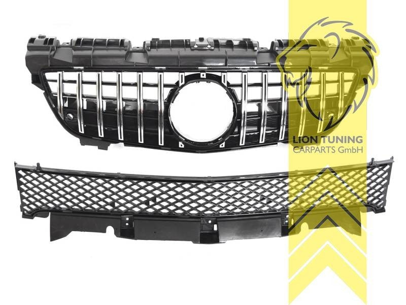 LTG radiator bumper grille Mercedes SLK R172 11-15 chrome black ABS