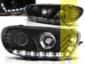 LTG Pair LED DRL Halo Lightbar Headlights VW Scirocco 3 black LHD