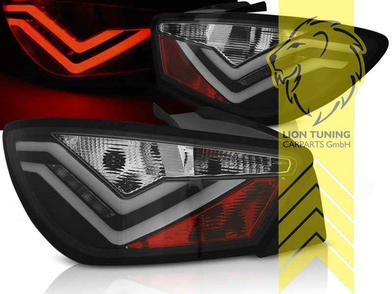 LTG Pair LED Rear Lights Tail Lamps Seat Ibiza 6J 6J5 08-12 black FR design LHD