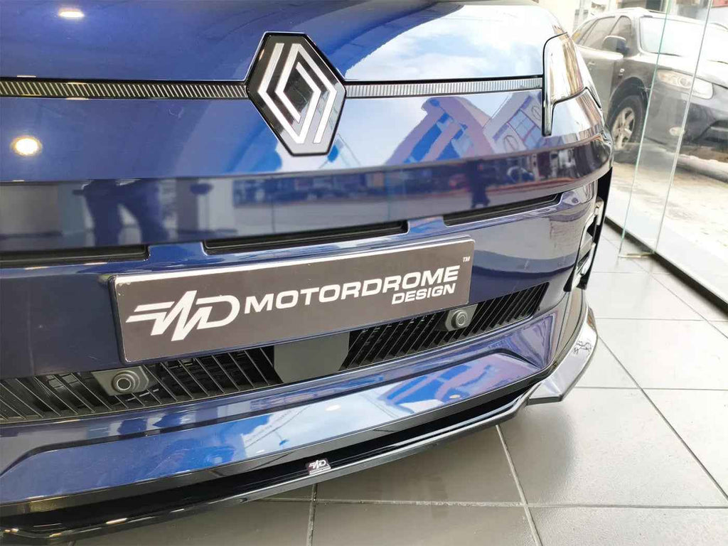 MTD Front Bumper Spoiler Splitter Renault 5 E-Tech Gloss Black ABS