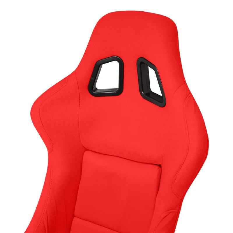 ATST x1 MO Universal Fixed Hard Back Bucket Seat Red HD Textile Fabric + slides