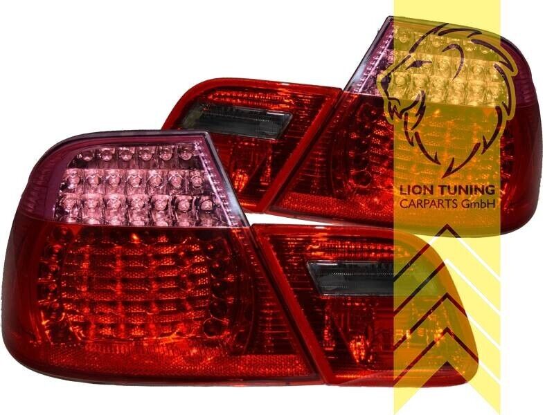 LT Pair LED Lightbar REAR LIGHTS Tail Lamps Lightbar BMW E46 Coupe 99-03 red LHD