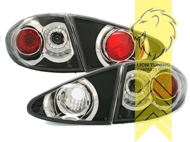 LT Pair Halogen Rear Lights Tail Lamps Alfa Romeo 147 black 937 00-04 LHD