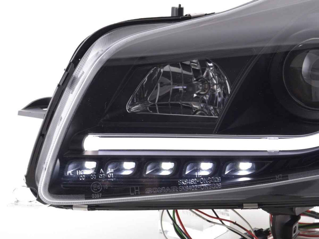 FK Pair LED DRL Halo Lightbar Headlights Opel Vauxhall Insignia 08-13 LHD