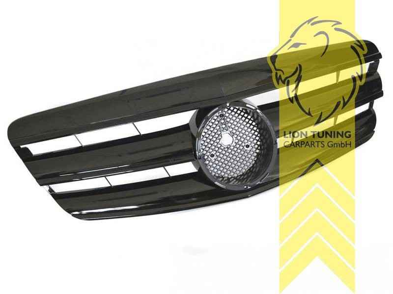 LTG radiator grille Mercedes S-Class W221 glossy black glossy black grill 05-09