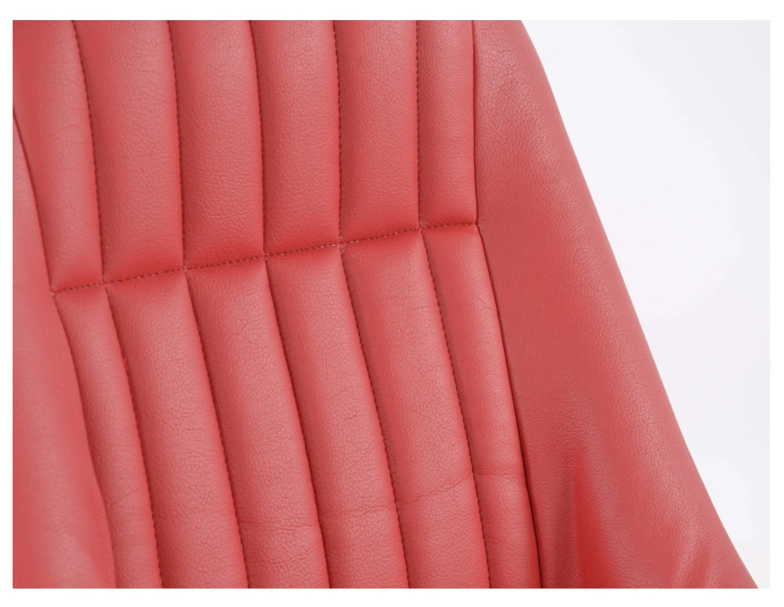 FKA Pair Red Bucket Seats Headrests Classic Car Retro Kit Vintage Fixed Back