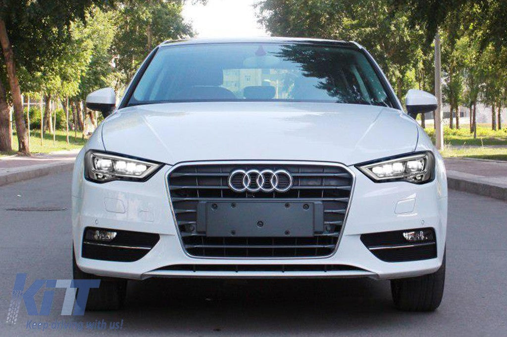 KT LUXE Pair Full LED DRL Seq Dyna Headlights Audi A3 8V Pre-Facelift 13-16 LHD