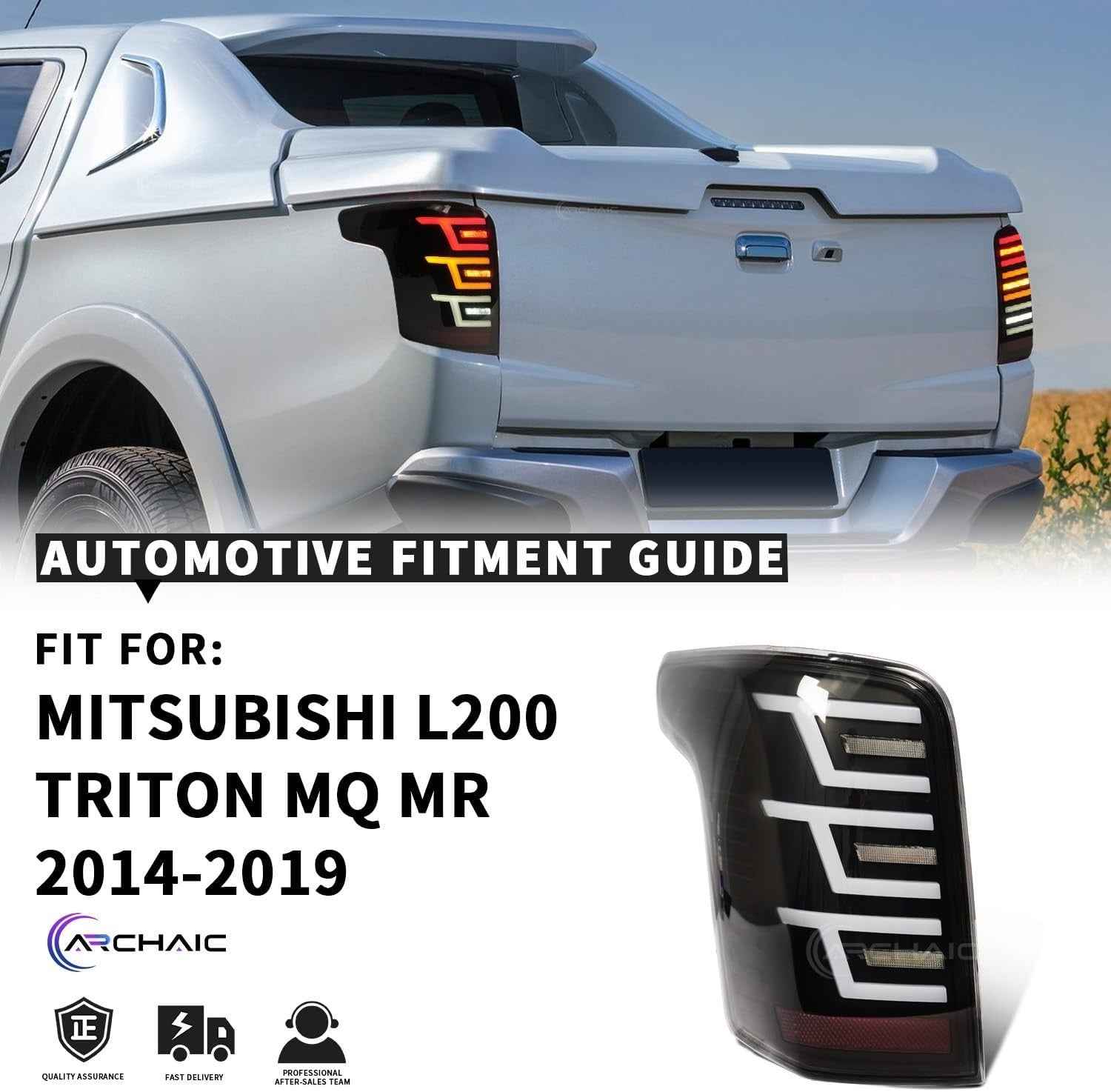 AC Pair Seq LED DRL Rear lights Tail Lamps Mitsubishi L200 Pickup Triton 05-14