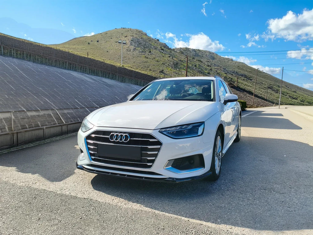 MTD Front Bumper Splitter Audi A4 B9 Facelift Sedan Avant 19-24 Gloss Black ABS