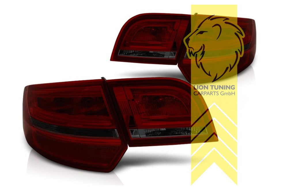 LT LED Lightbar Rear Lights Tail Lamps Audi A3 SB 8P 8PA 04-08 Red Smoke S3 LHD