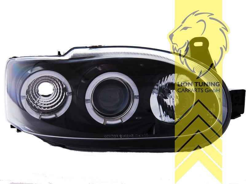 LTG Pair LED DRL Halo Headlights Ford Escort 7 VII Saloon Estate Cabrio 95+ LHD