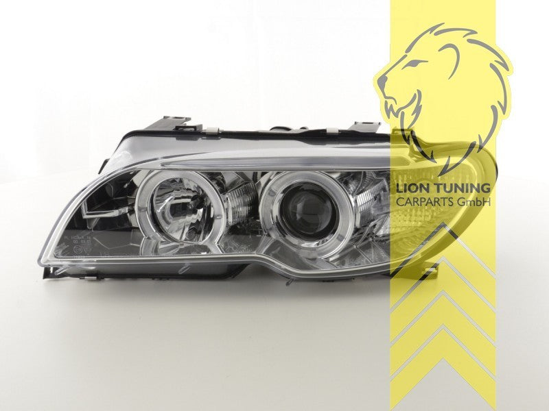 LTG LED DRL XENON HID Headlights BMW E46 FL LCI 03-07 Coupe Cabrio Chrome LHD
