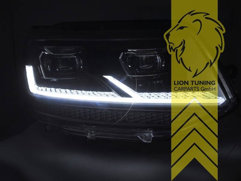 LTG Pair Full LED DRL Headlights VW T5 Facelift T5.1 Transporter Van Bus 09+ LHD