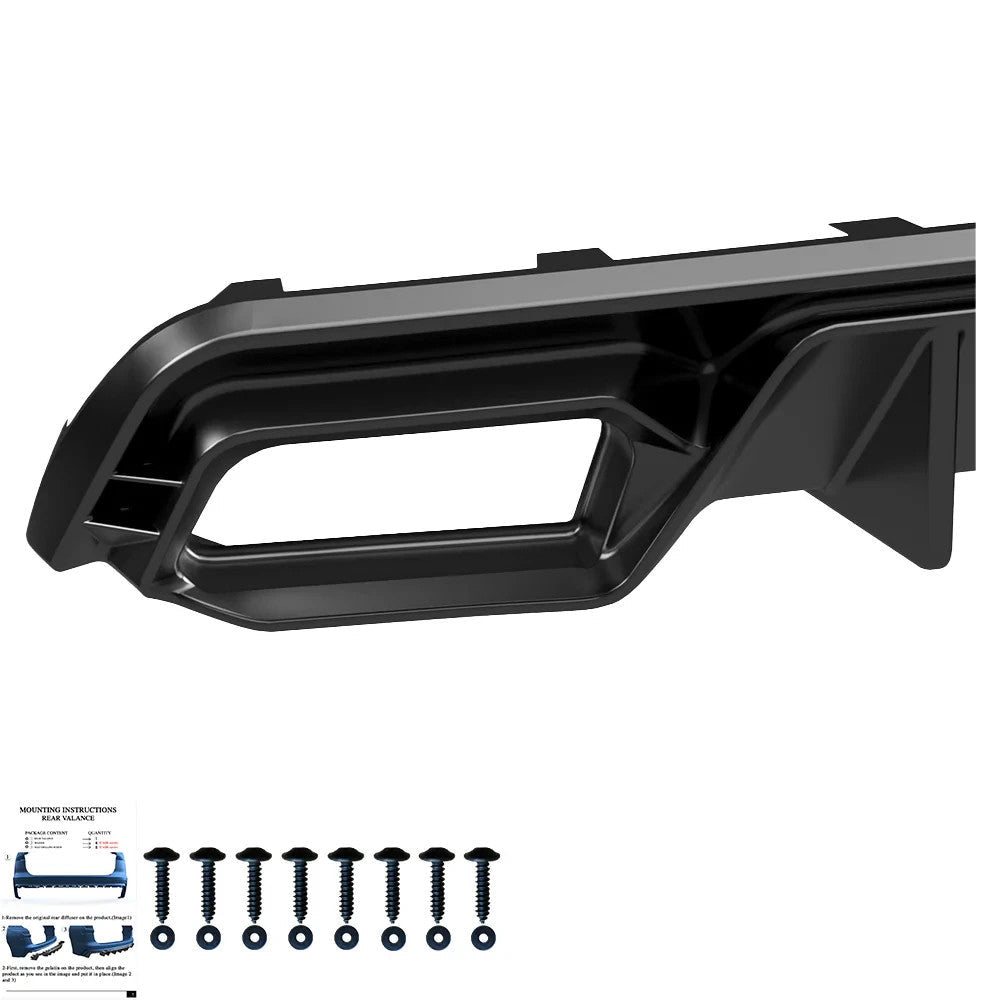 OW Rear Diffuser Seat CUPRA Leon 1 MK1 2020+ ABS Gloss Black Body Kit Styling
