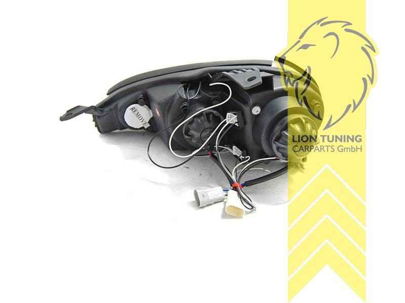 LTG LED Halo DRL Headlights Mazda MX5 2 NB MK2 Miata 98-05 black EXPORT ONLY