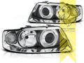 LTG Pair DEPO Halogen Headlights Audi A3 8L Facelift chrome Facelift 00-03 LHD