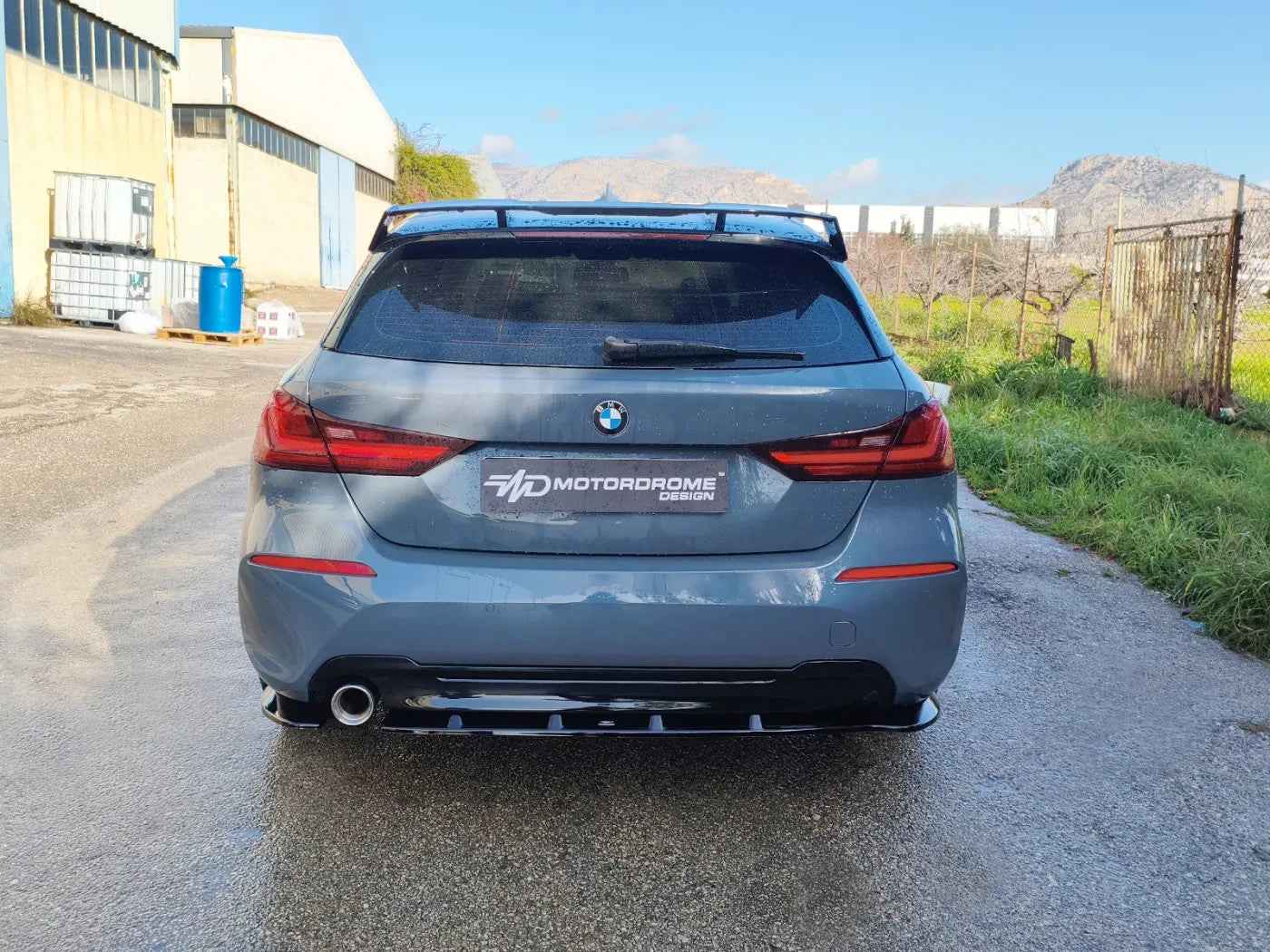 Motordrome Design Rear Bumper Splitter Diffusor BMW 1 Series F40 Glossy Black