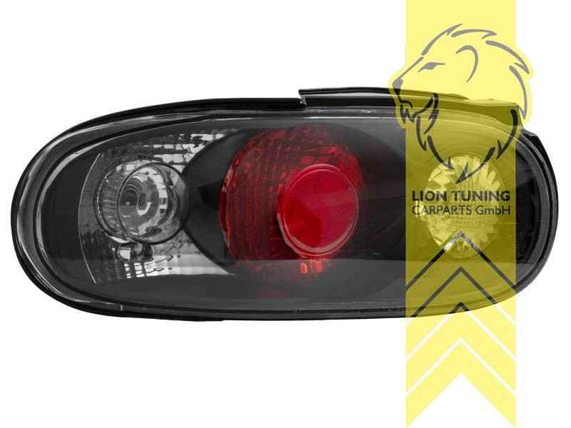 LTG Pair Halogen Rear Lights Tail Lamps Mazda MX5 NA MX-5 Miata 1 MK1 black LHD