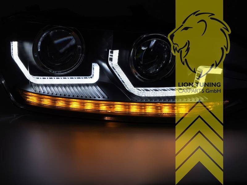 LT Pair LED DRL Headlights Headlamps VW Polo 2G AW 17-21 chrome dynamic LHD