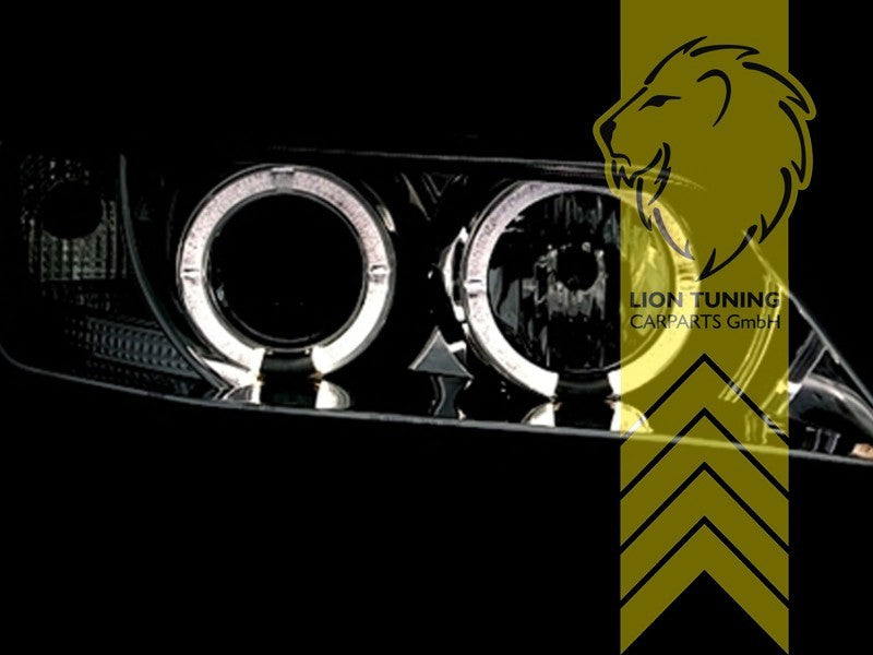 LTG Pair LED DRL CCFL Halo Headlights BMW Z3 Roadster Coupe E36 95-03 Black LHD