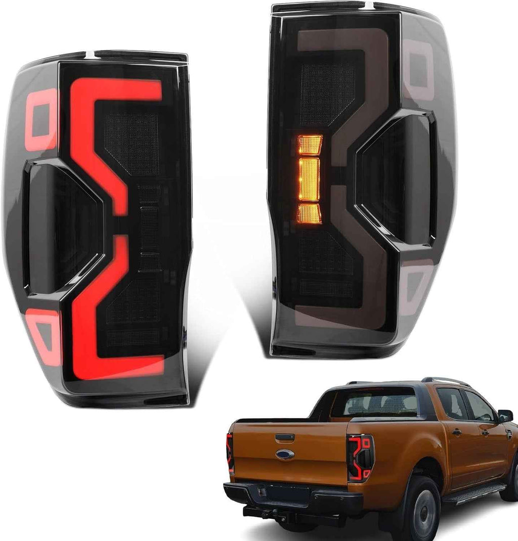 AC Pair Seq Animated LED DRL Rear lights Tail Lamps Ford Ranger T6 T7 12-21