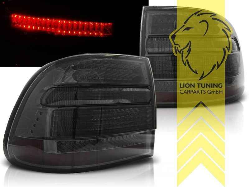 LTG Pair LED Rear Lights Lamps Porsche Cayenne 1 9PA 02-07 Black Smoke LHD