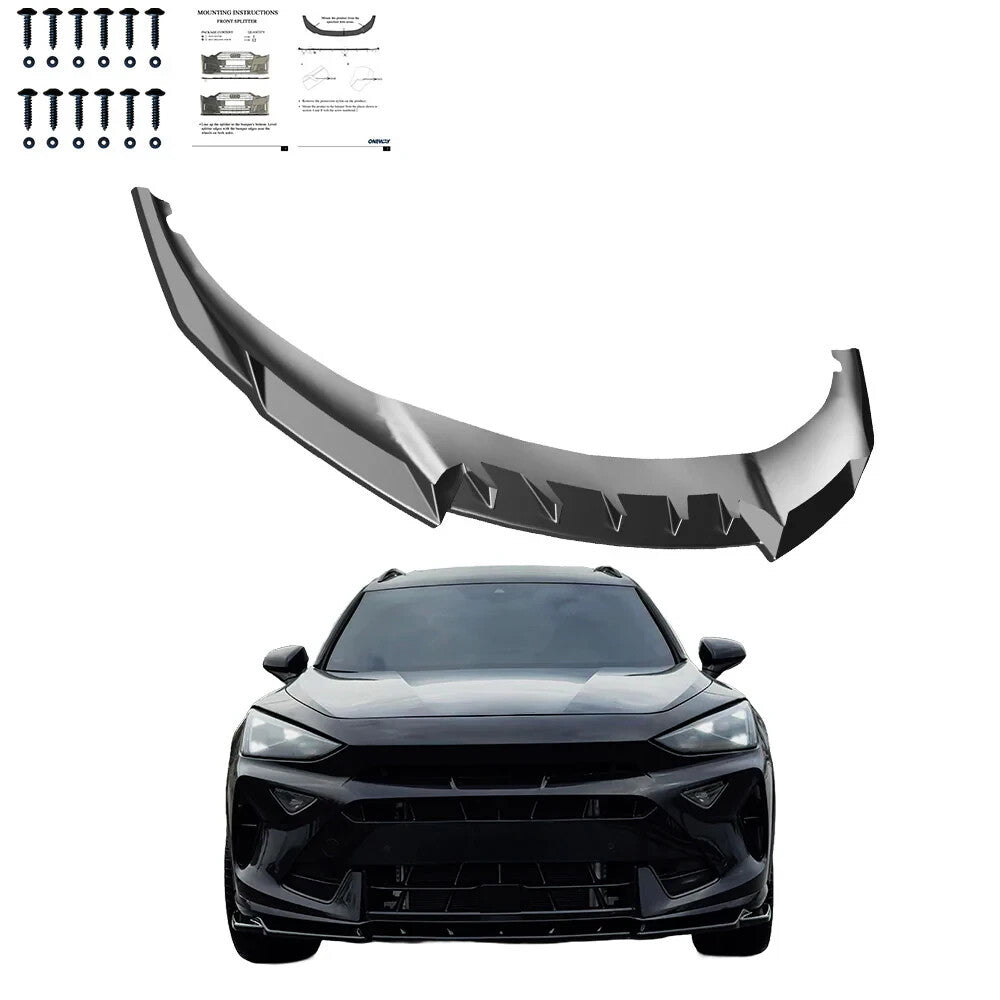 OW Front Bumper Splitter CUPRA Formentor MK1 Facelift 2024+ ABS Gloss Black