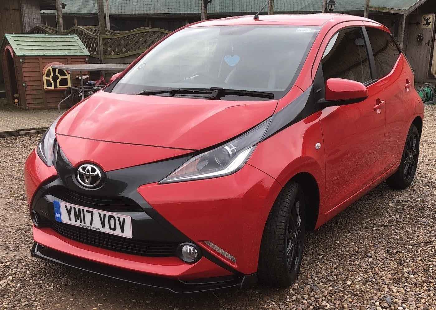 DTST UK Toyota Aygo Mk2 Front Bumper Lower Splitter Gloss Black 2014+