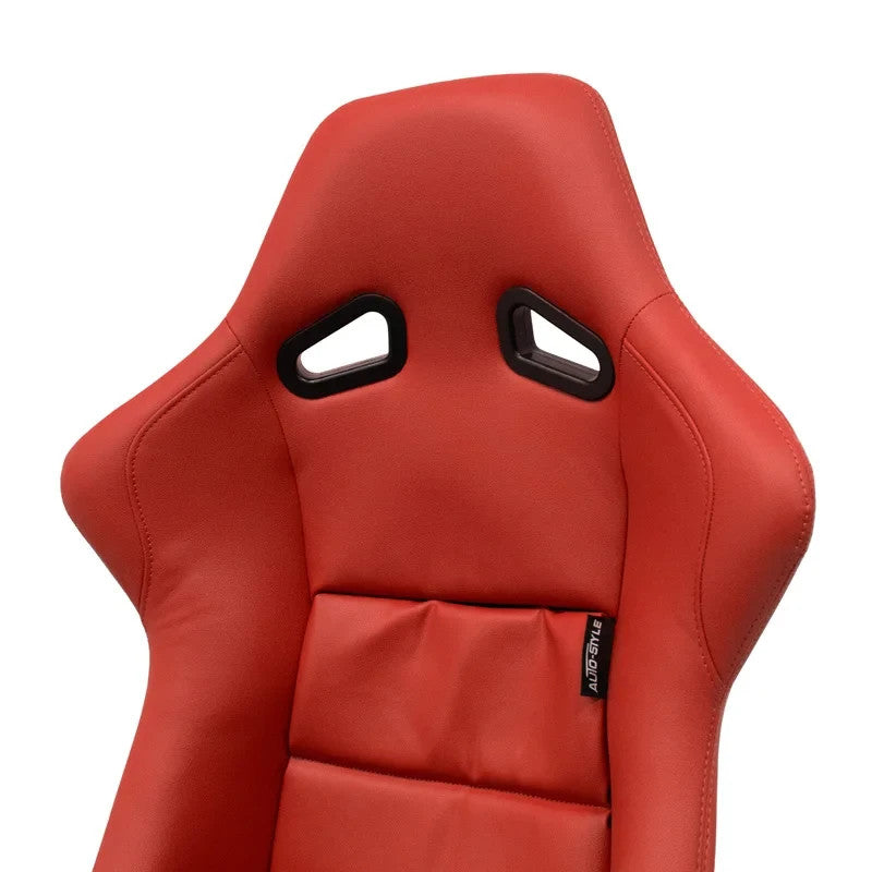 ATST x1 BS1 Universal Classic Bucket Seats Red Synth leather + slides