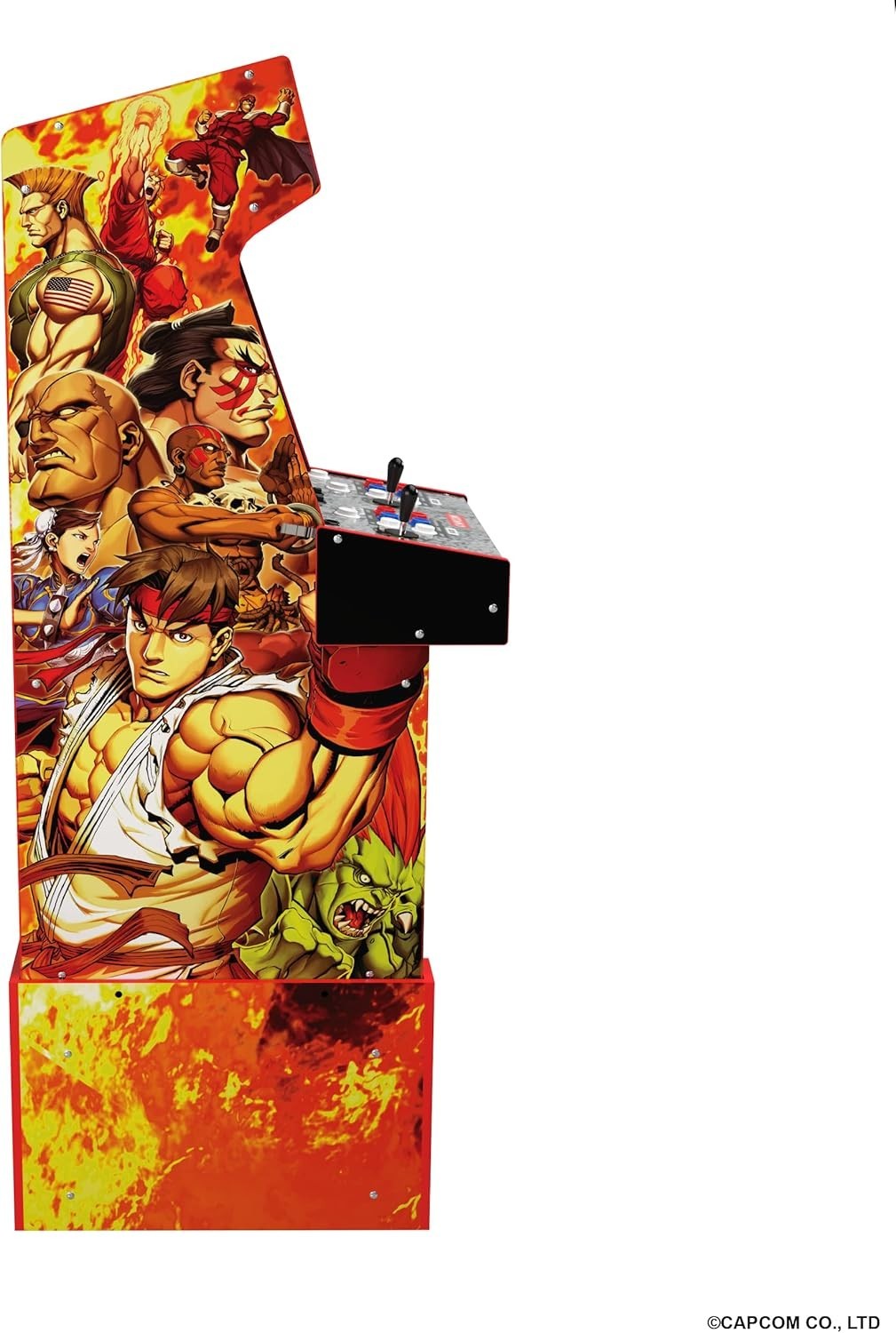 Arcade1up Capcom Street Fighter Legacy 14 Games Wi-Fi Online Arcade Machine