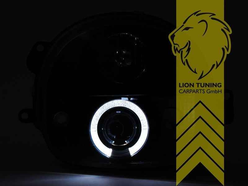 LTG Pair LED DRL Halo Ring Headlights Renault Twingo 1 + FL 98-07 chrome LHD
