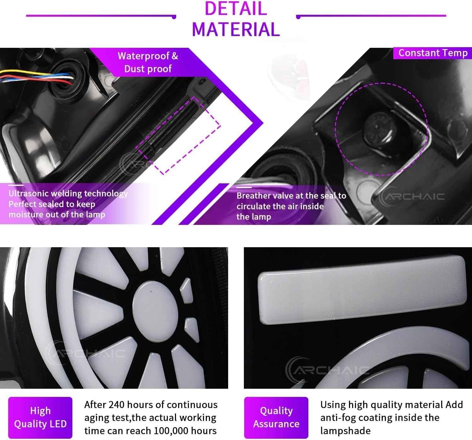 AC Pair Seq LED DRL Rear lights Tail Lamps Mitsubishi L200 Pickup Triton 05-14