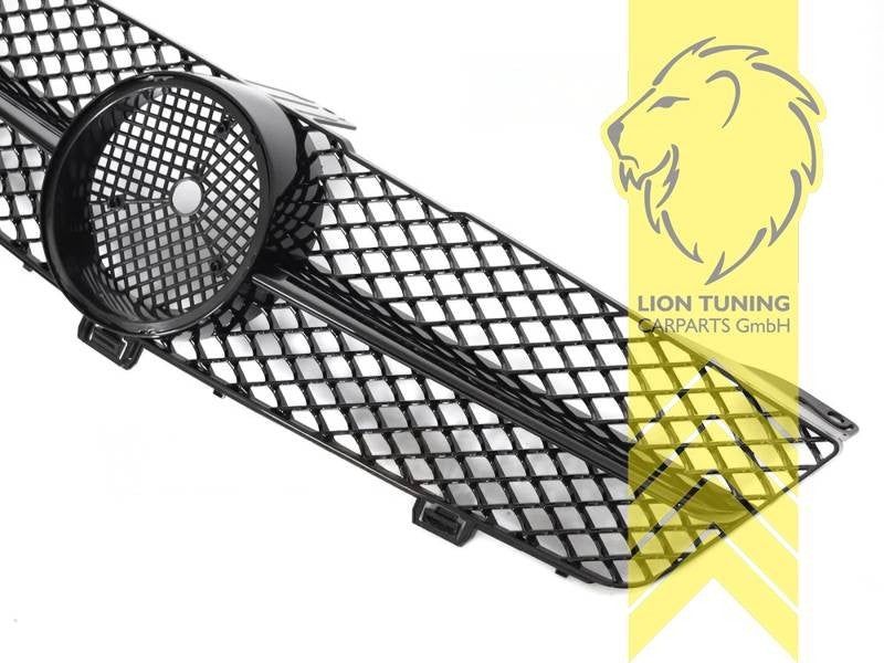 LTG radiator bumper grille Mercedes CLS C219 Facelift 06-10 glossy black ABS
